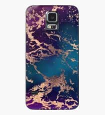 Jewel Tone Rose Gold Marble | Turquoise Blue and Purple Case/Skin for Samsung Galaxy
