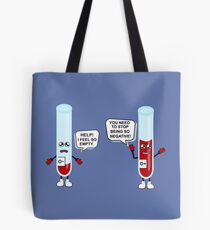 Cute Funny Negative Blood! Tote Bag