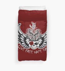 Live Free Vape Hard Duvet Cover