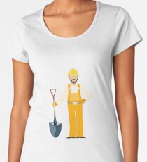 Worker illustartion Women's Premium T-Shirt