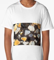 Thin section of desert sand grains under the microscope and in polarized light Long T-Shirt