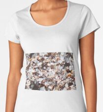 Thin section of a fine grained sandstone under the microscope and in polarized light. Women's Premium T-Shirt