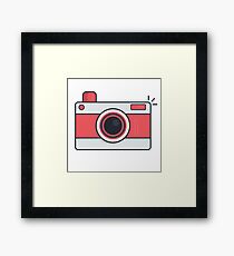 Camera Flash Framed Print