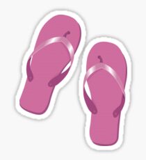 Pink slippers illustration Sticker
