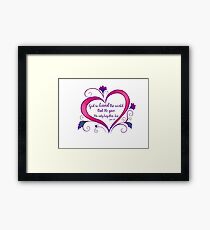 God So Loved! Framed Print