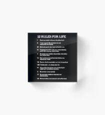 Bloque acrílico 12 reglas para la vida