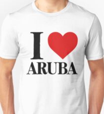 I Love Aruba For Beach Vacation Unisex T-Shirt