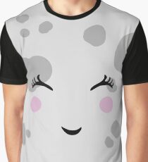 Super Cute & Nerdy Smiling Moon Graphic T-Shirt