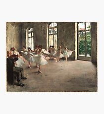 Ballet Rehearsal in 1873 Photographic Print