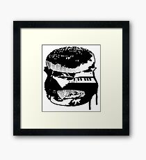 Synth Burger Framed Print