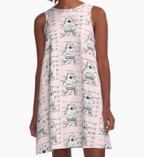 Cool Wanted Cat - Prison Kitty A-Line Dress