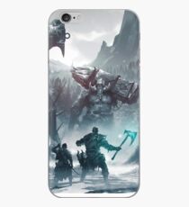 Kratos and Atreus fighting a Troll iPhone Case