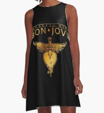 Bon Jovi Tour 2018 größte Hits Mandir A-Linien Kleid