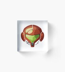 Samus Helmet Shirt Acrylic Block