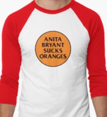 Camiseta ¾ estilo béisbol Retro 1977 LGBT + Protest Slogan: Anita Sucks