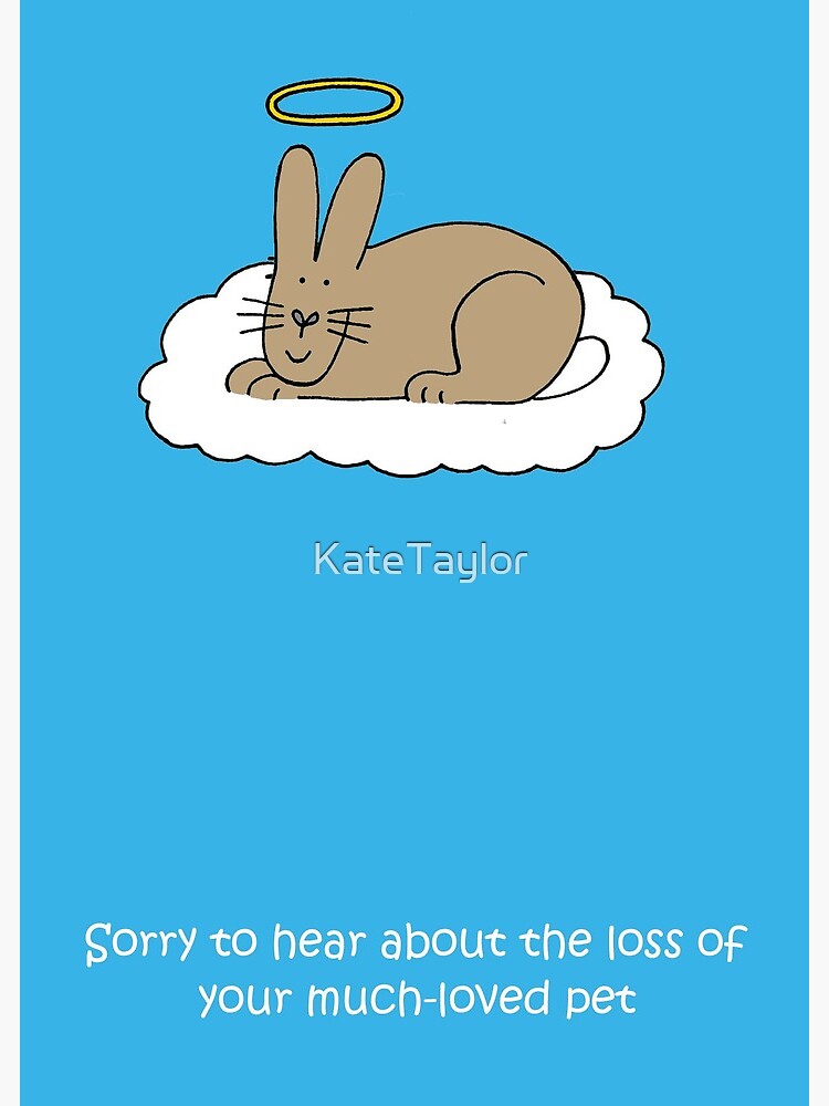 Loss Of Pet >> Sympathy On Loss Of Pet Rabbit Greeting Card Loss Of Pet >> Sympathy On Loss Of Pet Rabbit Greeting Card