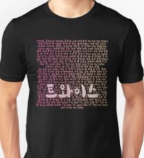 Twice TT Lyrics Shirt Kpop Unisex T-Shirt