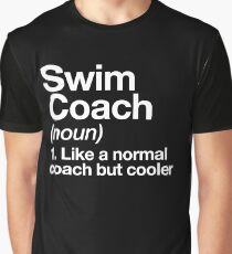 Schwimmen-Trainer-lustiger Definitions-Trainer-Geschenk-Entwurf Grafik T-Shirt