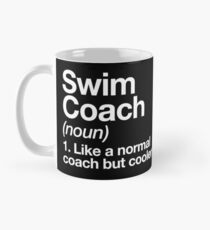 Swim Coach Funny Definition Trainer Gift Design Classic Mug