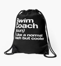 Schwimmen-Trainer-lustiger Definitions-Trainer-Geschenk-Entwurf Turnbeutel