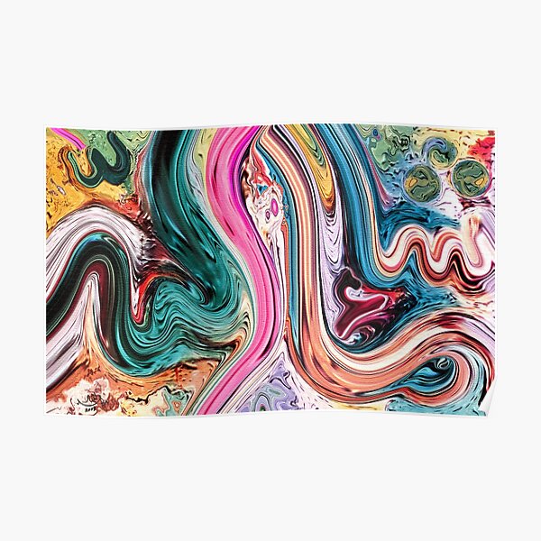 Ma Sha Allah Modern Calligraphy Painting Poster