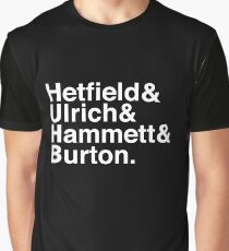 Metallica Original Line-Up Typography Graphic T-Shirt