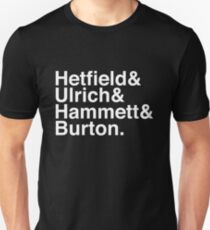 Metallica Original Line-Up Typografie Slim Fit T-Shirt