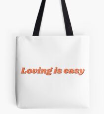 Bolsa de tela Amar es fácil diseño Rex