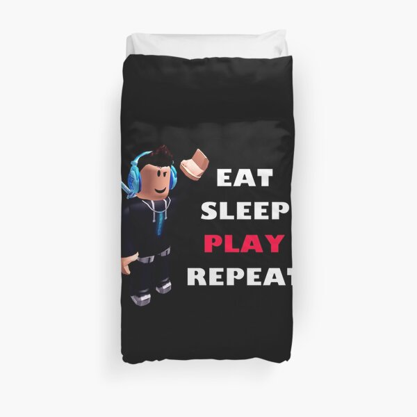 Play Duvet Covers Redbubble - repeat first roblox video playing crazy knifes with