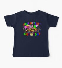 FIRST BIRTHDAY PIG OUT! Baby Tee