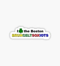 I Love Boston Sports (green shamrock) Sticker