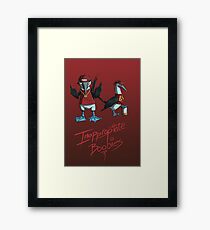 Inappropriate Boobies Framed Print
