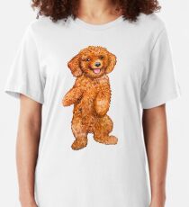 POODLE RED Slim Fit T-Shirt