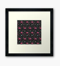 Contemporary Flamingo Parade Framed Print
