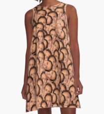 Nicolas Cage texture (for all your cage needs) A-Line Dress