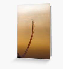 Turkish acrobatic aviation squadron flying over Izmir (Turkey) Greeting Card