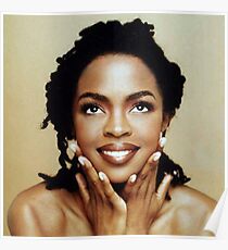 Lauryn Hill color portrait Poster