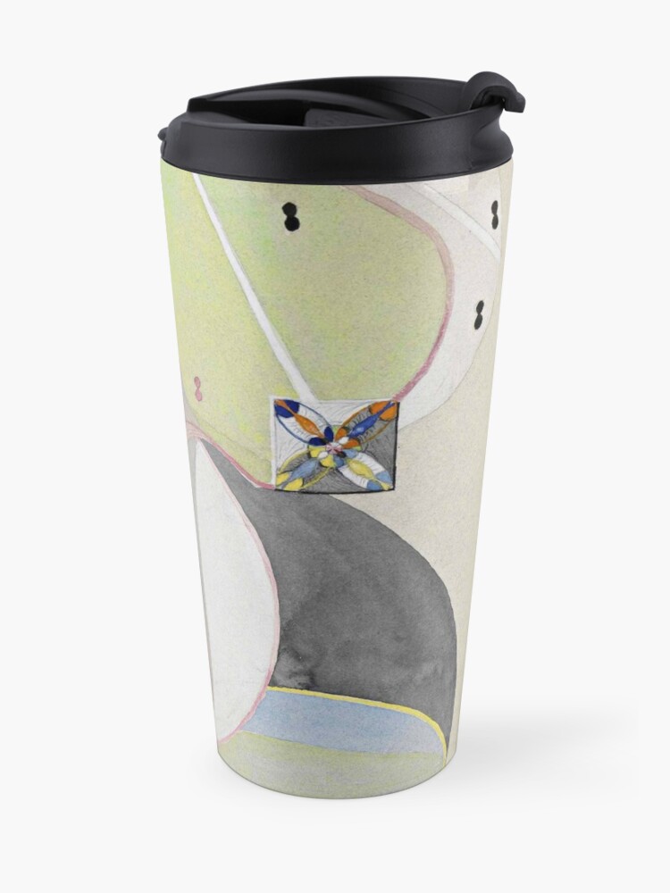 Alternate view of HD Tree of Knowledge No. 5, by Hilma af Klint 1907 HIGH DEFINITION Travel Mug