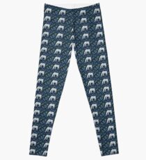 Horsing around blue bonnets Leggings