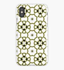 Abstract repeating ornate geometric luxury pattern iPhone Case