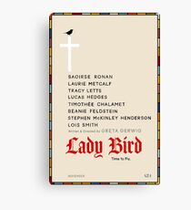 Minimalist Lady Bird Poster Canvas Print