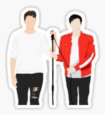 Dan and Phil Interactive Introverts Silhouette Sticker