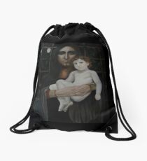 Madonno with child - Madonno con bambina Drawstring Bag