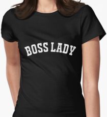 BOSS LADY - Spaß Bossy Freundin Tailliertes T-Shirt für Frauen