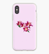 Stargazer Lily Heart iPhone Case