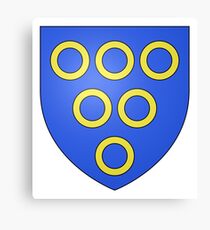 French France Coat of Arms 6399 Blason fam fr Husson Canvas Print