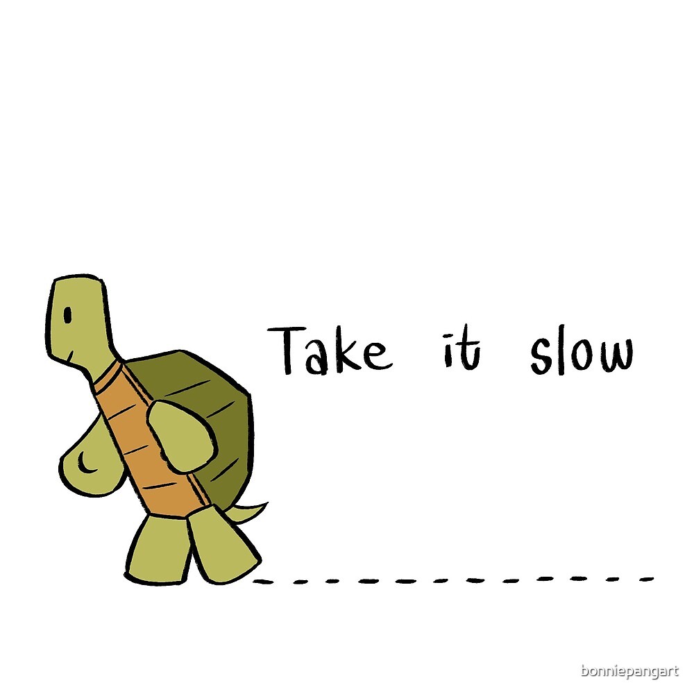 take-it-slow-by-bonniepangart-redbubble