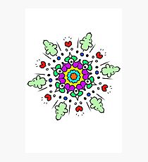 Mandala Dog heart Photographic Print