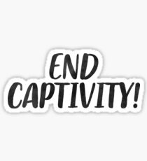 End Captivity Gift For Vegan Animal Rights Sticker