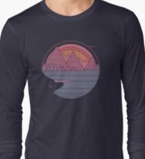 Camiseta de manga larga Las montañas están llamando